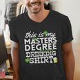 St Patricks Day Masters Degree MSW Graduation Social Work Men's V-Neck T-Shirt