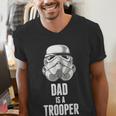 Star Wars Father's Day Stormtrooper Dad Is A Trooper Vintage Men's V-Neck T-Shirt