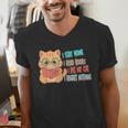 Stay Home Read Books Pet My Cat Regret Nothing Cats Book Men's V-Neck T-Shirt