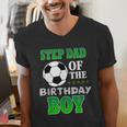 Step Dad Of The Birthday Boy Soccer Stars Outfit Men's V-Neck T-Shirt Step Dad Of The Birthday Boy Soccer Stars Outfit Men's V-Neck T-Shirt