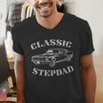 Stepdad Classic Car Graphic Men's V-Neck T-Shirt