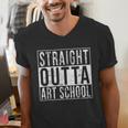 Straight Outta Art School Graduation Shirt Men's V-Neck T-Shirt