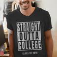 Straight Outta College s Graduation Men's V-Neck T-Shirt