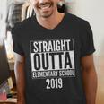Straight Outta Elementary School 2019 Graduation Fun Men's V-Neck T-Shirt