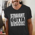 Straight Outta Elementary School Graduation Men's V-Neck T-Shirt