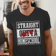 Straight Outta Homeschool Shirt Graduation Men's V-Neck T-Shirt