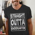 Straight Outta Kindergarten Shirt Great Graduation Idea Men's V-Neck T-Shirt