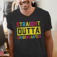 Straight Outta Kindergarten TShirt Graduation Kid Men's V-Neck T-Shirt
