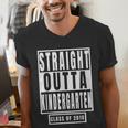 Straight Outta Kindergarten TShirt Graduation Tee Men's V-Neck T-Shirt
