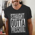 Straight Outta Preschool Pre-School Graduation Cool Men's V-Neck T-Shirt