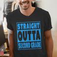 Straight Outta Second Grade Graduation Class Men's V-Neck T-Shirt