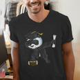 Student Graduation 2022 Panda Football Boys Girls Teenager Men's V-Neck T-Shirt
