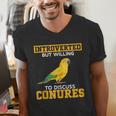 Sun Conure Introvert Parrot Bird Sun Conure Men's V-Neck T-Shirt Sun Conure Introvert Parrot Bird Sun Conure Men's V-Neck T-Shirt
