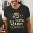 Super Proud Big Sister Of 2025 Graduate Graduation Family Men's V-Neck T-Shirt