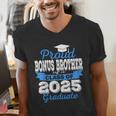 Super Proud Bonus Brother Of 2025 Graduate Graduation Family Men's V-Neck T-Shirt