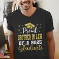 Super Proud Brother In Law Of 2025 Graduate Graduation Men's V-Neck T-Shirt