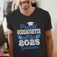 Super Proud GodDaughter Of 2025 Graduate Graduation Family Men's V-Neck T-Shirt