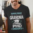 Super Proud Grandma Of A PHD Graduate Senior Graduation Men's V-Neck T-Shirt