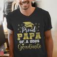 Super Proud Papa Of 2025 Graduate Senior Graduation Family Men's V-Neck T-Shirt