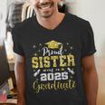 Super Proud Sister Of 2025 Graduate Senior Graduation Family Men's V-Neck T-Shirt