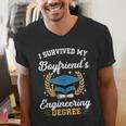 I Survived My Boyfriend's Engineering Degree Graduation Men's V-Neck T-Shirt