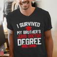 I Survived My Brother's Juris Doctor Degree Graduation Men's V-Neck T-Shirt