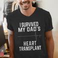 I Survived My Dad's Heart Transplant Men's V-Neck T-Shirt