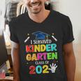 I Survived Kindergarten Graduation 2025 Graduate Boys Girls Men's V-Neck T-Shirt