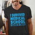 I Survived Medical School Class Of 2018 Graduation Men's V-Neck T-Shirt