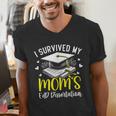 i Survived My Mom's EdD Dissertation Graduation Mom EdD Men's V-Neck T-Shirt