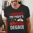 I Survived My Mom's Nursing Degree Graduation Day 2026 Men's V-Neck T-Shirt