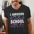 I Survived Nursing School Class Of 2025 New Nurse Graduation Men's V-Neck T-Shirt