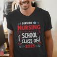I Survived Nursing School Class Of 2025 Nurse Graduation Men's V-Neck T-Shirt