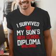 I Survived My Son's High School Diploma Graduation Men's V-Neck T-Shirt