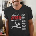 Swimming Team Senior Class Of 2025 Graduation 2025 Men's V-Neck T-Shirt