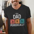 I Tell Dad Jokes Periodically Fathers Day Chemical Men's V-Neck T-Shirt