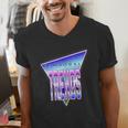 Temporal Trends Vaporwave Style Retro Nostalgia Look Men's V-Neck T-Shirt Temporal Trends Vaporwave Style Retro Nostalgia Look Men's V-Neck T-Shirt