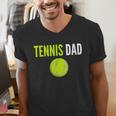 Tennis Dad For Men Tennis Dad Humor Tennis Lover Men's V-Neck T-Shirt