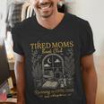 Tired Moms Book Club Running On Coffee Chaos And Chapters Men's V-Neck T-Shirt