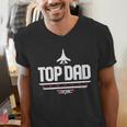Top Gun Father's Day Top Dad Men's V-Neck T-Shirt