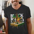 History I Am Black Man King Dad Melanin Men Women Men's V-Neck T-Shirt