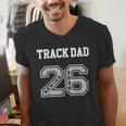 TRACK DAD 2026 SENIOR TRACK DAD SENIOR CLASS 26 Men's V-Neck T-Shirt TRACK DAD 2026 SENIOR TRACK DAD SENIOR CLASS 26 Men's V-Neck T-Shirt