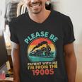 Train Please Be Patient I'm From The 1900s Men Men's V-Neck T-Shirt