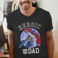 Transformers Father's Day Optimus Prime Heroic Dad Vintage Men's V-Neck T-Shirt Transformers Father's Day Optimus Prime Heroic Dad Vintage Men's V-Neck T-Shirt