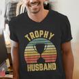 Trophy Husband For Cool Father Or Dad Men's V-Neck T-Shirt Trophy Husband For Cool Father Or Dad Men's V-Neck T-Shirt