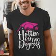 Two Degrees Hotter Graduation 2025 Diploma College Masters Men's V-Neck T-Shirt