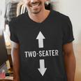 Two Seater Shirt For Men 2 Seater Dad Men's V-Neck T-Shirt Two Seater Shirt For Men 2 Seater Dad Men's V-Neck T-Shirt