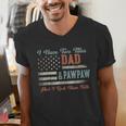 I Have Two Titles Dad & Pawpaw I Rock Them Both Pawpaw Men's V-Neck T-Shirt I Have Two Titles Dad & Pawpaw I Rock Them Both Pawpaw Men's V-Neck T-Shirt