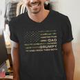 I Have Two Titles Dad And Grumpy Father's Day Grandpa Grumpy Men's V-Neck T-Shirt