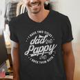 I Have Two Titles Dad And Pappy Saying For Pappy Men's V-Neck T-Shirt